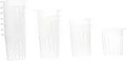 UPKOCH Plant Germination Cups 50 Pcs Plastic Soilless Culture Net Cups Hydroponic Vegetables Nursery Baskets Easy to Manage