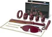 SM Alternative Sex Toys Adult Bondage Set Leather Whip Adjustable Collar Training Hand and Foot Cuffs Blindfold