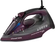 Russell Hobbs iron, ceramic non-stick soleplate, 195 g steam boost, 380 ml water tank, self-cleaning, anti-lime and drop protection function, color control technology, 2800W, 27281-56