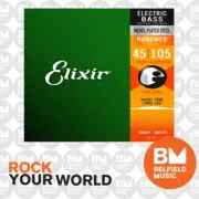 Elixir 14077 Bass Guitar Strings 4 String Medium 45-105 B-NW-M