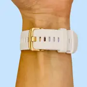 Garmin Fenix 5s Silicone Watch Straps with Rose Gold Buckles