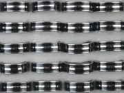 50pcs Wholesale Lots 8MM Stainless Steel Men's Jewellery Black Enamel Rings