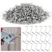 700PCS Galvanized Hog Rings Hog Nose Rings 3/4 Hog Ring Kit Hog Nose Clips NEW