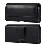 Cell Phone Belt Bag For Universal Folding Cell Phones Anti-scratch Textured Phone Pu Waist Pouch
