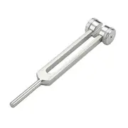 128 Hz Tuning Fork Set Weighted Bio-Acoustic Tuning Fork for Healing Chakra, Sound Therapy, Reliever Stress Tool Silver