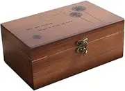 ULDIGI Lid Wood Sewing Box Storage for Scissors Needles More Linen Storage Over Door Storage Box Desktop Tidy