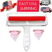 CHRISTMAS GIFT Lint Roller Upgraded Handle Hair Remover Tool & 2 Lint Catcher