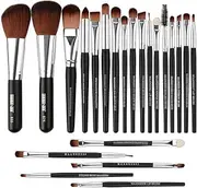 Set of 22 PCS Makeup Brush Kit for Foundation Liquid Blending Powder Eyeshadow Blush Cosmetics Concealer Brushes with Soft & Dense Bristles Assorted Color 5