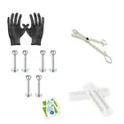 12 Pcs Labret Lip Monroe Piercing Kit - 6 14g Labret Lip Monroe, Needles + More