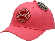 Kids Chicago Fire Department Hat Pink Adjustable