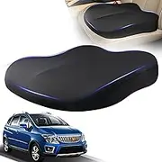 KagaKu Adult Booster Car Seat Cushion, Car Seat Driver Height Boost Mat Memory Foam Car Seat Cushions Pad to Raise Height 3 inches for Car Truck Home Office Chair(Black)