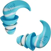 2pcs/set Noise Reduction Silicone Ear Plugs For Improved Sleep Suitable For Work Rubber Earplugs Anti-Noise Anti Noise, blue
