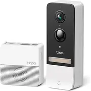 TP-Link Tapo Wireless Video Doorbell with Hub, 2K 5MP Color Night Vision, Up to 180 Days Battery, 2-Way Audio, Quick Response, Head-to-Foot View, Compatible with Alexa and Google