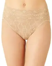 b.tempt'd 294198 Women's Lace Kiss Hi Leg Panty Briefs, Au Natural, Size MD