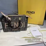 SORIVE二手精品代購 FENDI 芬迪 迷你款式BY THE WAY MINI 棕色 手提包 肩背包斜背包 枕頭包