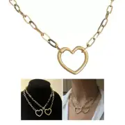 Women Necklace Stainless Steel Texture Paperclip Chain Jewelry for Any Occasion