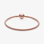 Authentic Pandora Rose Mesh Charm Bracelet size 21