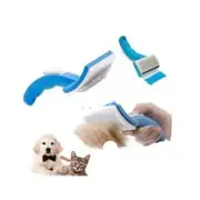 Pet Dog Cat Self Cleaning Grooming Hair Fur Brush Trimmer Attachment Rakes Tool
