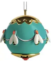 ALESSI Ape Dell’oro Christmas Ornament Hand Decorated Gold Bee