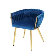 Velvet Blue Classic Dining Chair