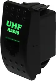 RJ45 Universal UHF Radio Switch Panel Blank Socket Green LED for Uniden, Oricom, GME, Icom, Crystal, Digitech