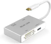USB C to HDMI DVI VGA USB 3.0 Adapter,Usb 3.1 Type-C 4In1 Hub to HDM