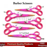 Barber Scissor Pink Color Salon Shear Hair Dressing Right Hand & Left Hand