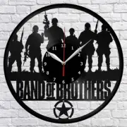 Band of Brothers Vinyl Record Wall Clock Home Decor Fan Art Original Gift 3712
