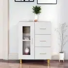 Wooden Buffet Sideboard Cabinet Storage Cupboard Kitchen Hallway Table White