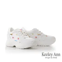 在飛比找momo購物網優惠-【Keeley Ann】單寧綁帶老爹鞋(米白色3767874