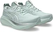 [ASICS] Women's Gel-Nimbus 27 Sneaker, Pure Aqua White, 8 UK