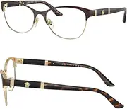 [Versace] VE1233Q OVAL HEART Shape Eyeglasses Frame with eSHADES Luxury Eyewear kit Bundle