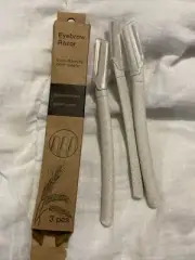 Eco Friendly eyebrow razor 3 Pack New Made From Wheat Straw Acc451