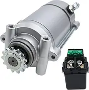 Starter & Relay Compatible With CB250 Nighthawk 250 1991-2008| CMX250C Rebel 250 1996-2014| CMX250C2 Rebel 250 2-Tone 1999 2000| CMX25