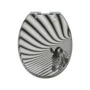 Loo With A View Zebra Soft Close Toilet Seat