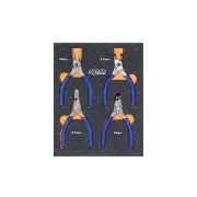 SP Tools 4Pcs of Circlip Plier Set - 1.3mm Tip Diameter Sets 10-25mm & 12-25mm