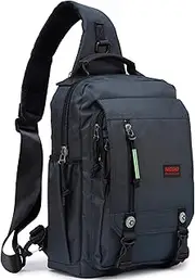 NICGID Sling Bags Chest Shoulder Backpacks, 13.3'' 14.1'' Laptop Backpack Crossbody Messenger Bag Travel Outdoor Men Women, Blue-nylon, 13.3 inch, Durable