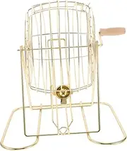 TOYANDONA Lightweight Metal Bingo Ball Holder Compact Game Cage Perfect for Schools Homes and Parties Interactive Toy