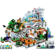 Minecraft Building Set 2052pcs The Mountain Cave Minecraft My World Series Safe and Top Quality