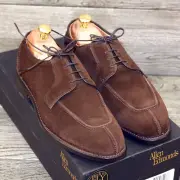 * NIB * $425 Allen Edmonds HANCOCK 7.5 D Brogue (Brown) Suede *new Cedar Trees