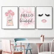 Hello Beautiful 3 sets Poster Wall Art