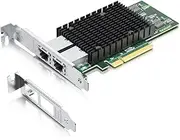 10Gtek for X540-T2, 10GbE Converged Network Adapter(CNA), Copper Dual RJ45 Port(Amount to Intel X540-T2)