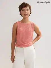 Phase Eight Pink Clemmie Texture Tank Top (H42821) | $113
