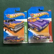 Hot Wheels Lot Of Two 2011 Treasure Hunts 59 Chevy Delivery and 2012 Jaded