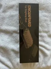 NICEBAY HAIR STRAIGHTENER BRUSH IONIC INFRARED TRAVEL WORLDWIDE VOLTAGE SALON