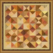 AUTUMN GARDENS - 52" x 52" - Quilt-Addicts Pre-cut Patchwork Quilt Kit