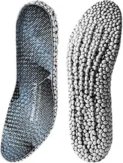 [FrEshn] Heightening Insole Increased Hiking and Running Unisex Insoles Shock Absorption PU Popcorn Foam Breathable Soft Protection Knee Foot Model Insert Heightening Insole Women (Color : Black, Size : 35-3