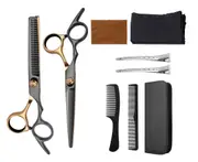 9 Pcs/Set Professional Stainless Steel Hair Cutting Thinning Scissors Barber Tool Hair Scissor Comb Set Hairdressing Shears Kit
