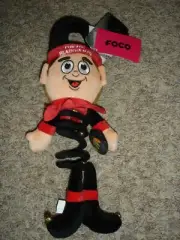 NWT Chicago Blackhawks Christmas plush elf spring door hanger with bells