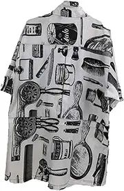 OFFIGAM 1Pc Hairdressing Cloak Lightweight Barber Cape for Salon Use Easy to Clean and Wear for Hair Cutting Dyeing and Perming Durable and Practical Design